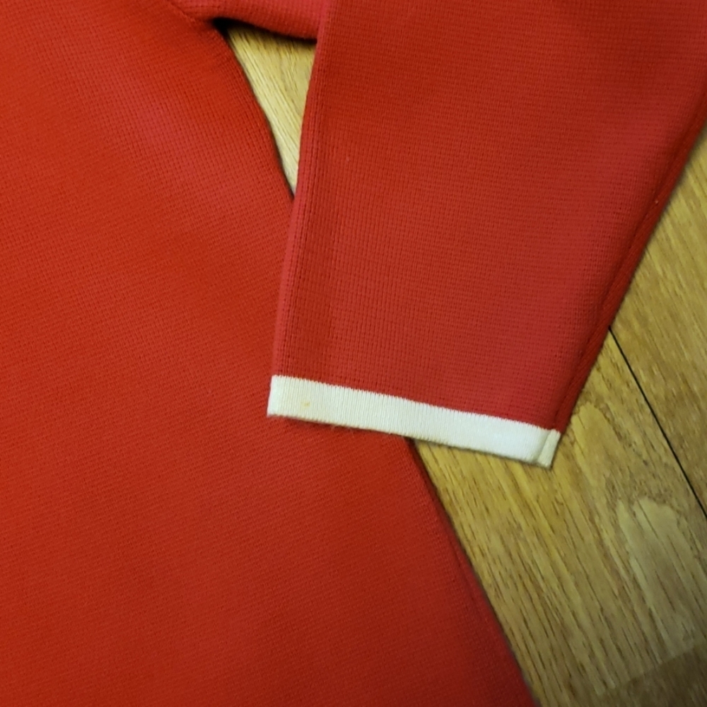 Red Pendleton Vee Neck Button Down Cardigan - image 3